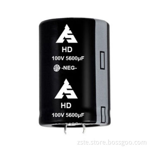Snap-in Aluminum Electrolytic Capacitor with Large Capacitance, 100V, 5,600uf, 2,000hrs